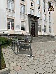 У библиотеки им. Белинского в Екатеринбурге появились новые велопарковки