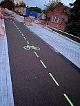 Достроен второй участок светящейся велодорожки в Екатеринбурге 