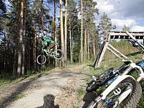 Велосипедная нор-шор трасса на горнолыжном комплексе «Уктус» переживает не лучшие времена